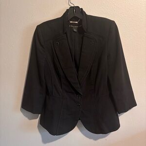 WHBM Black Women's Blazer Jacket Size 6